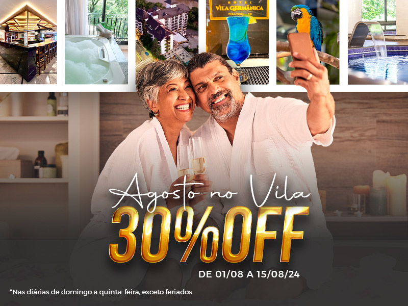 Hotel Vila Germânica | Agosto no <span>Vila</span> com <span>30% OFF</span>